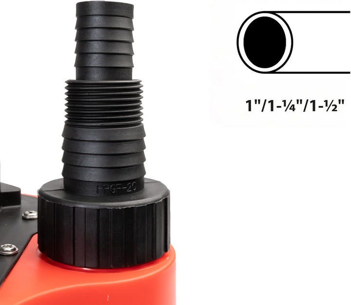 Grafner Drainage Tauchpumpe 750 Watt bis 13000 l/h Förderleistung, mit Schwimmschalter, flachabsauge