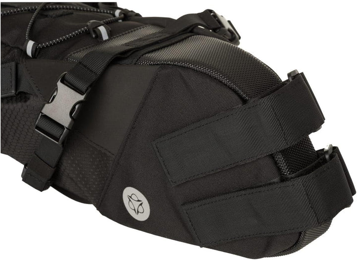 AGU Seat-Pack Satteltasche Fahrrad, 10L Fahrradtasche Sattel für Bikepacking, Wasserabweisend, Refle