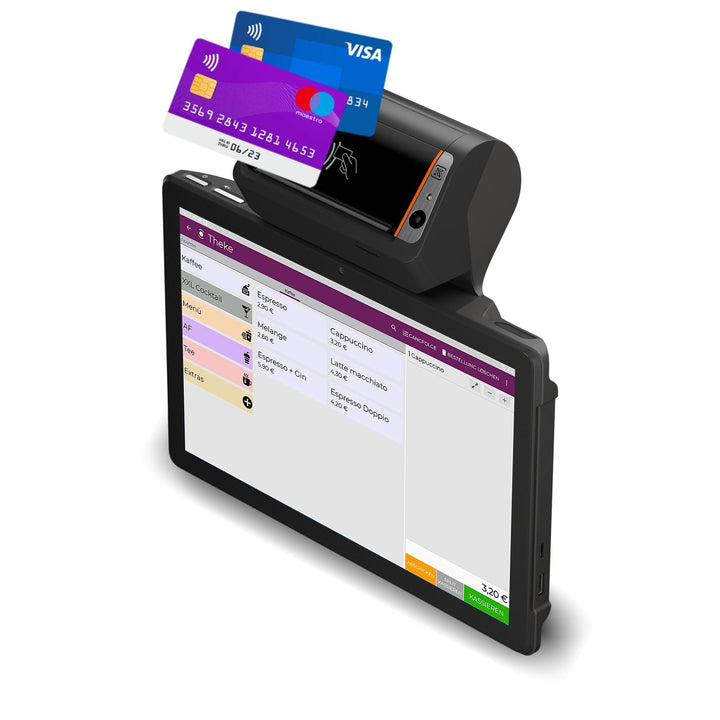 Registrierkasse TSE ready - Kassensystem mit Kartenterminal (POS) und integriertem Bondrucker - Kass