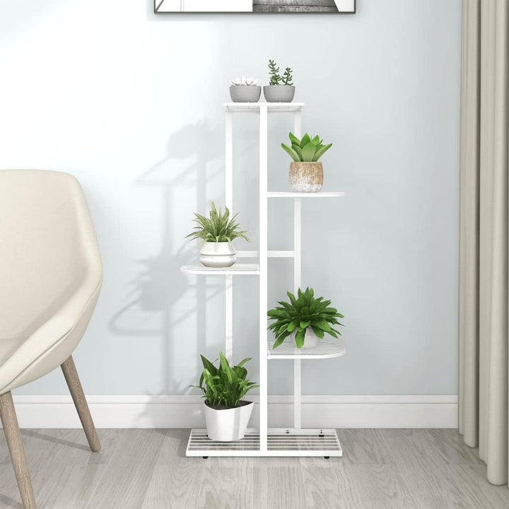 Makastle 5-Etagen Pflanzenständer Metall Blumenständer Pflanzenregal, Blumentreppe, Blumenregal Pfla