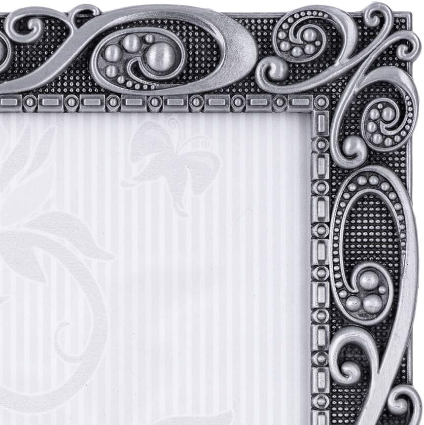 Malden International Designs 5371-57 Morgan Metall-Bilderrahmen, 12,7 x 17,8 cm, silberfarben 5x7, 5