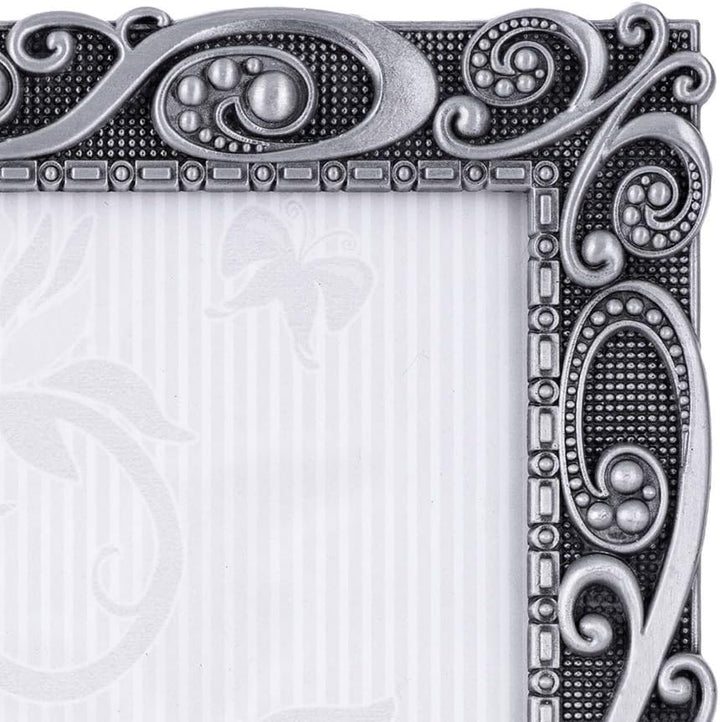 Malden International Designs 5371-57 Morgan Metall-Bilderrahmen, 12,7 x 17,8 cm, silberfarben 5x7, 5