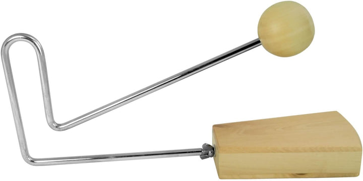 Tiger VIB7-WD Vibraslap - Holz & A-Star AGG02 Agogo doppel Metall Glocke Bundle mit Cowbells, Bundle