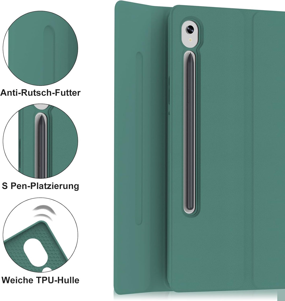 IVEOPPE Hülle mit Tastatur für Samsung Galaxy Tab S10 FE+ 13.1 Zoll, Deutsches QWERTZ-Layout, Tastat