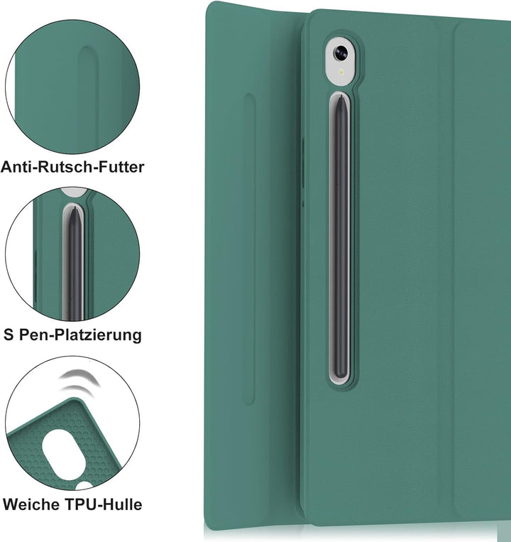 IVEOPPE Hülle mit Tastatur für Samsung Galaxy Tab S10 FE+ 13.1 Zoll, Deutsches QWERTZ-Layout, Tastat
