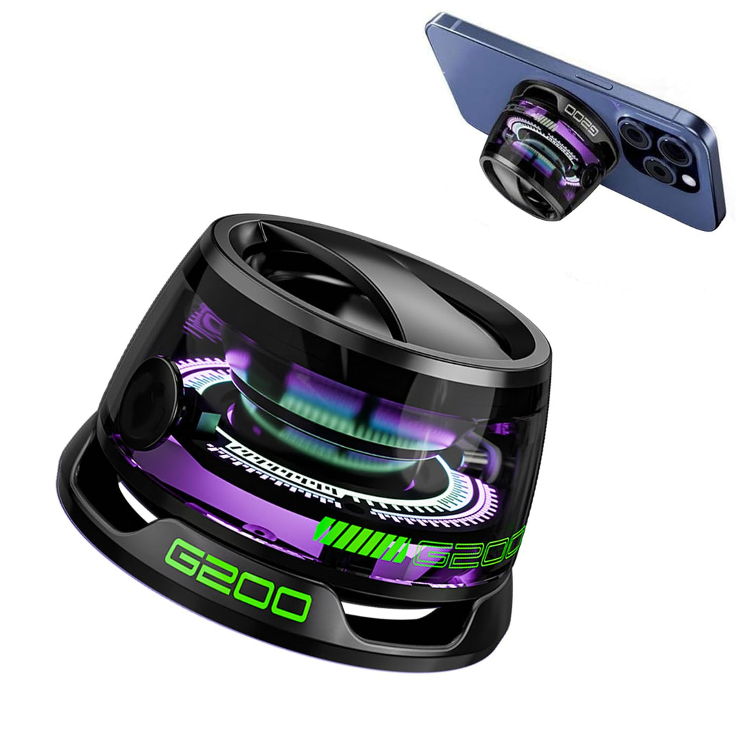 Magnetischer Bluetooth-Lautsprecher, G200 tragbarer Bluetooth-Lautsprecher mit Multi-RGB-Farblicht u