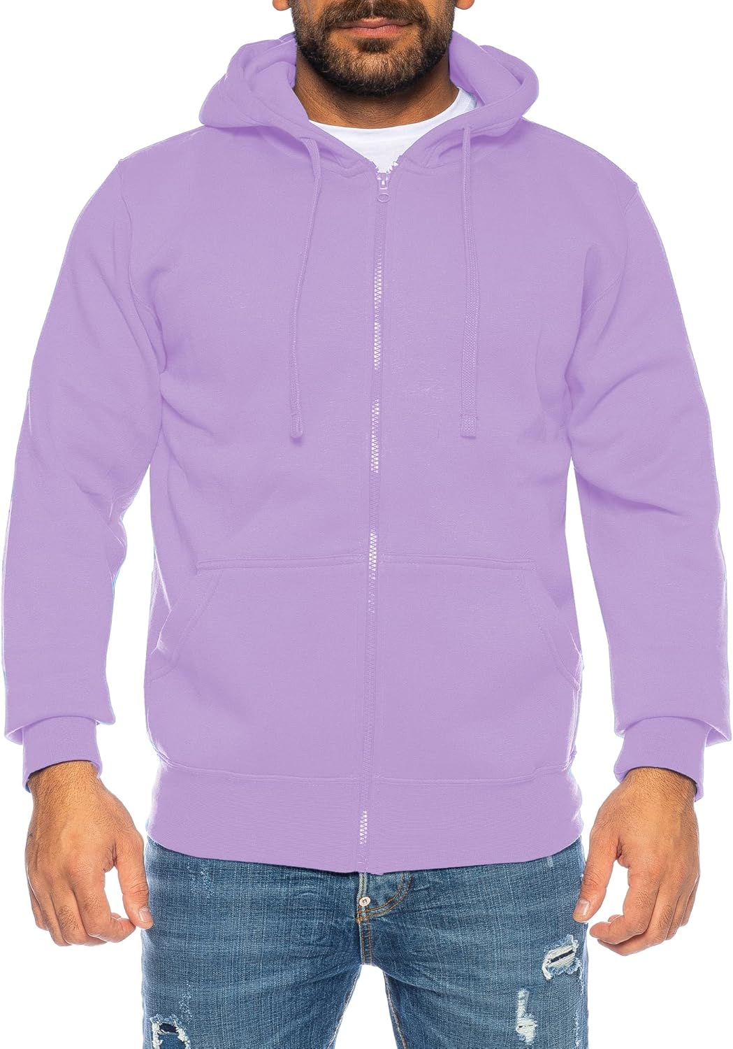 Raff & Taff Herren Zipper Hoodies Kapuzenjacke Sweatjacke Übergangsjacke Jacke Basic Schlicht bis 8X