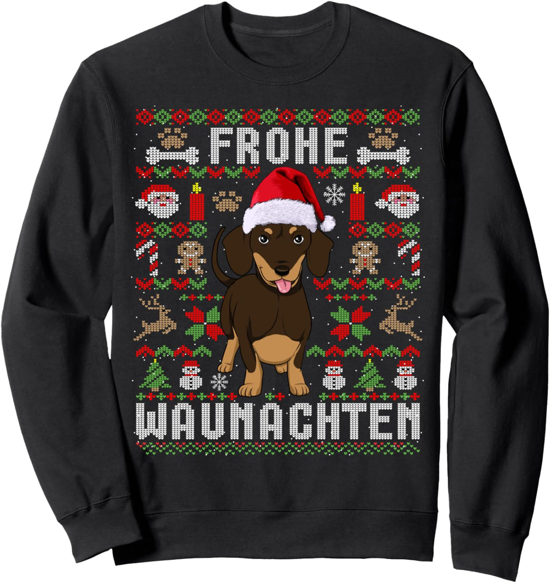 Ugly Christmas Dackel Weihnachten Hunde Geschenk Sweatshirt