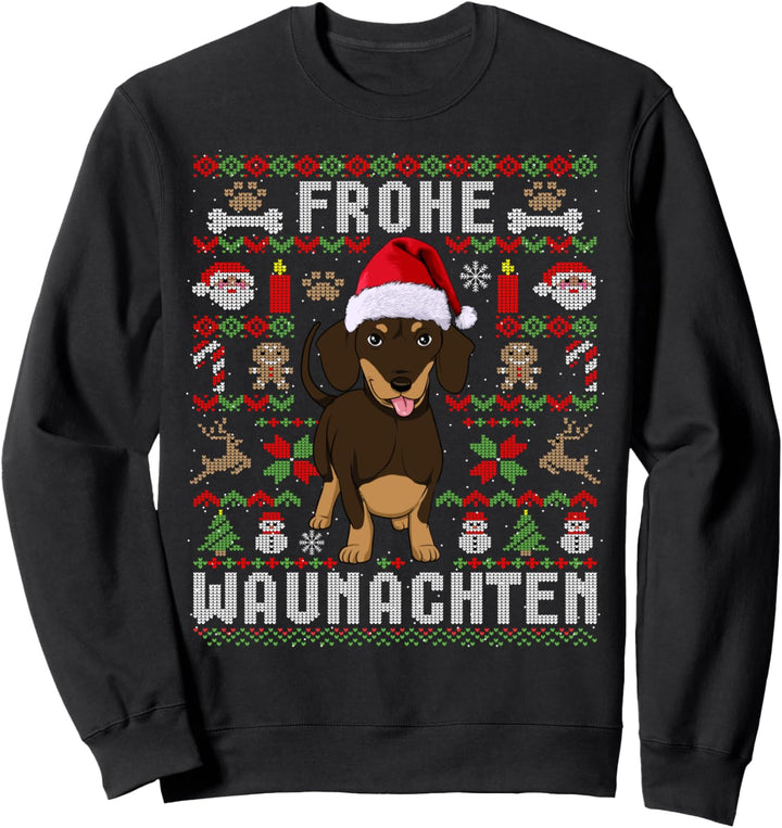 Ugly Christmas Dackel Weihnachten Hunde Geschenk Sweatshirt
