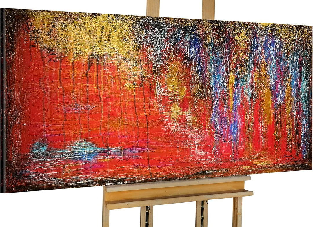 Monica Mirafiori I 100% HANDGEMALT I Gemälde Schweigen 100x50cm | Gemälde Handgemalt | Acrylgemälde