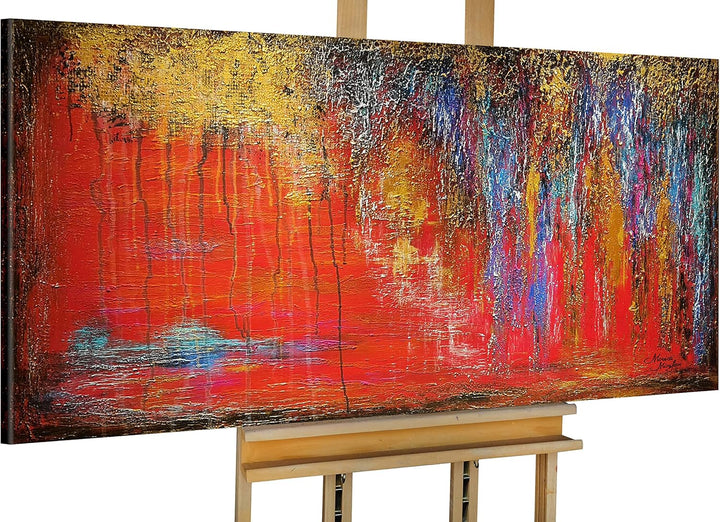 Monica Mirafiori I 100% HANDGEMALT I Gemälde Schweigen 100x50cm | Gemälde Handgemalt | Acrylgemälde