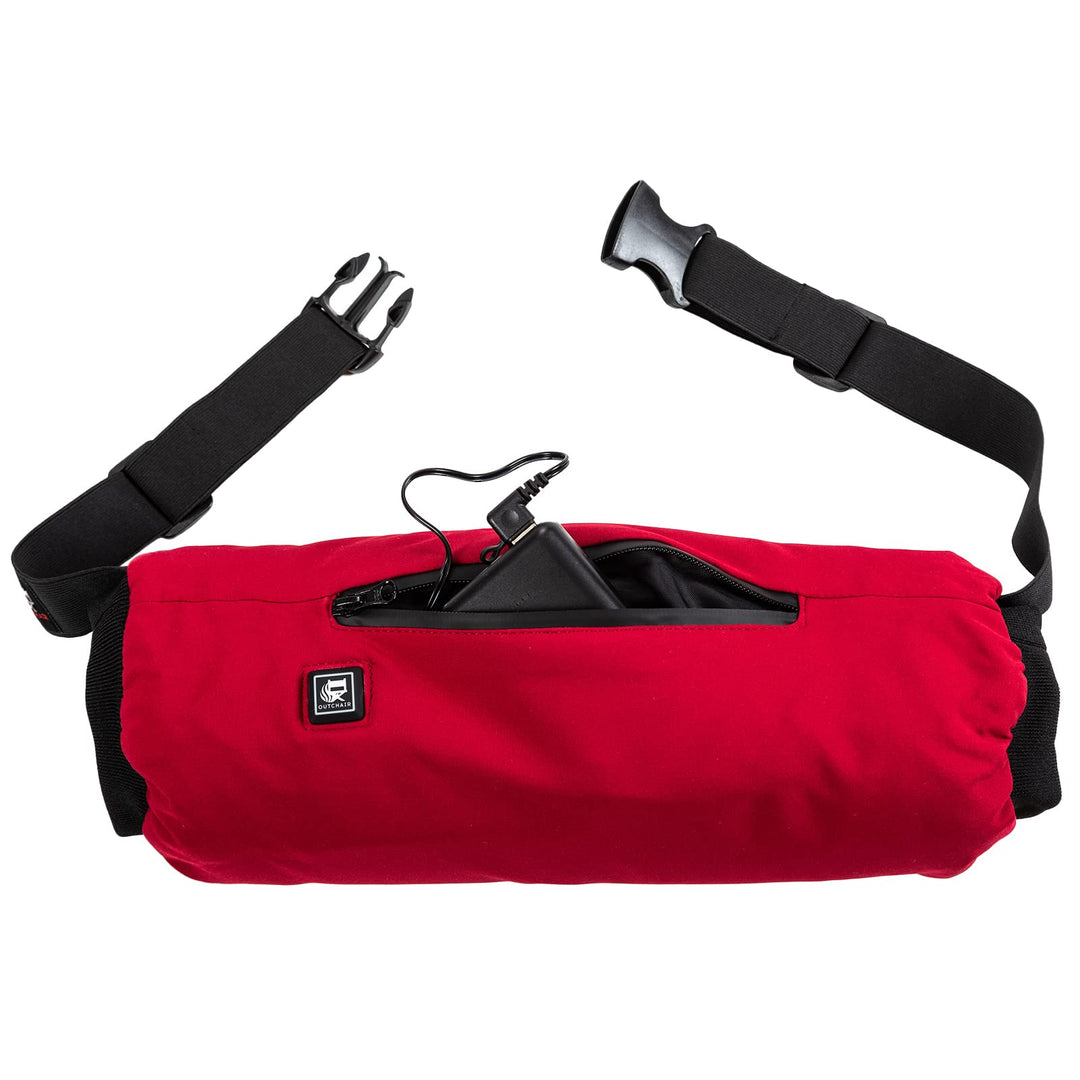 Handwärmer Muff In Unisex Winter Handschuh USB Akku Beheizbar Beheizt red