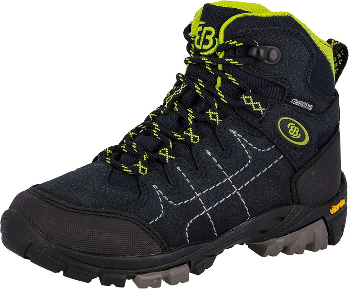 Brütting Unisex Kinder Mount Shasta Kids Hi Trekking-& Wanderstiefel, Marine Lemon