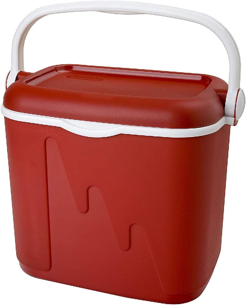 Curver 175770 Kühlschrank, 175774, Rot, 32 L 32 L Rot/Ausflug, einfarbig (Getaway Solids), 32 L Rot/
