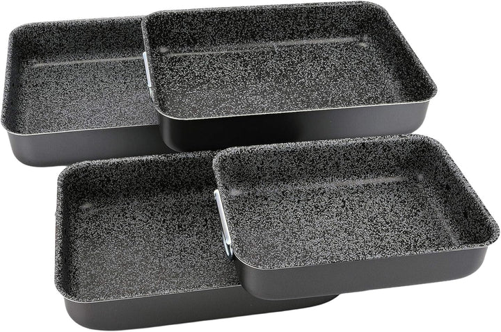 Alluflon Tradition Italien Lasagneform, Aluminium, schwarz, 31 x 23 cm Rettangolare 31x23cm, Rettang