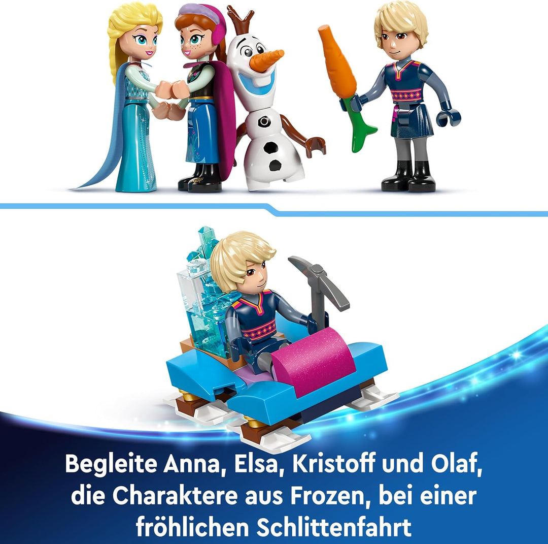 LEGO ǀ Disney Frozen Elsas Winterpalast, BAU- und Spielset für Kinder mit Modell-Palast und Minifigu