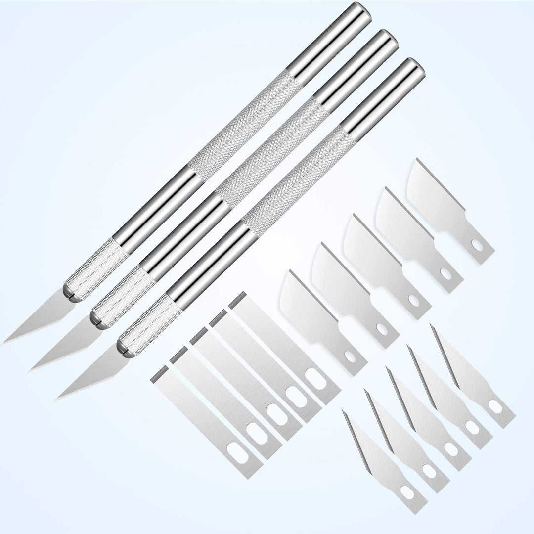 X SIM FITNESSX 39 Stück Plotter Zubehör, Skalpell Carving Craft Messer, Vinyl Jäten Werkzeuge DIY Ba