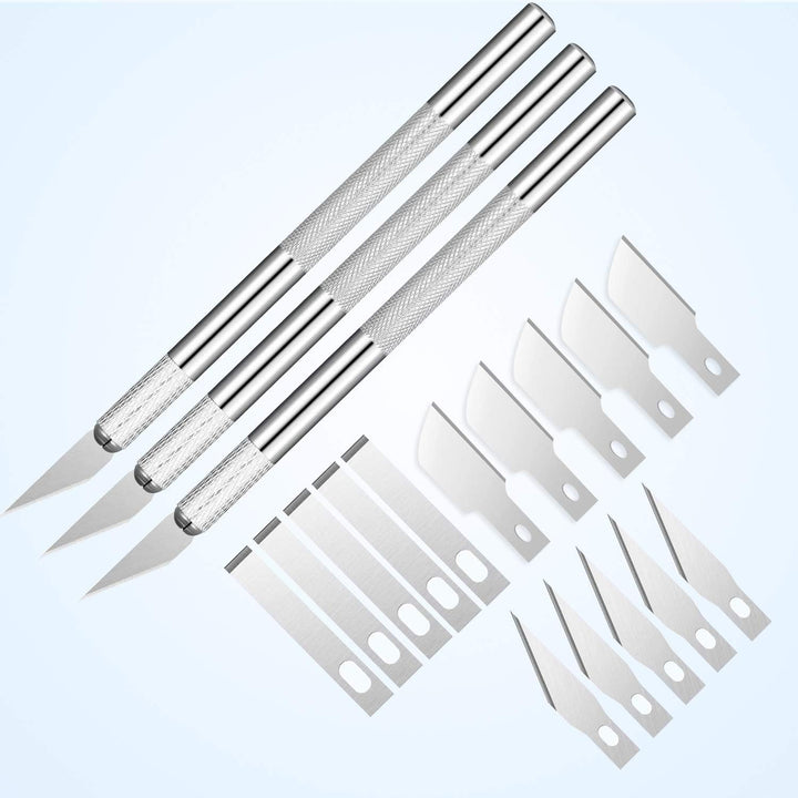 X SIM FITNESSX 39 Stück Plotter Zubehör, Skalpell Carving Craft Messer, Vinyl Jäten Werkzeuge DIY Ba