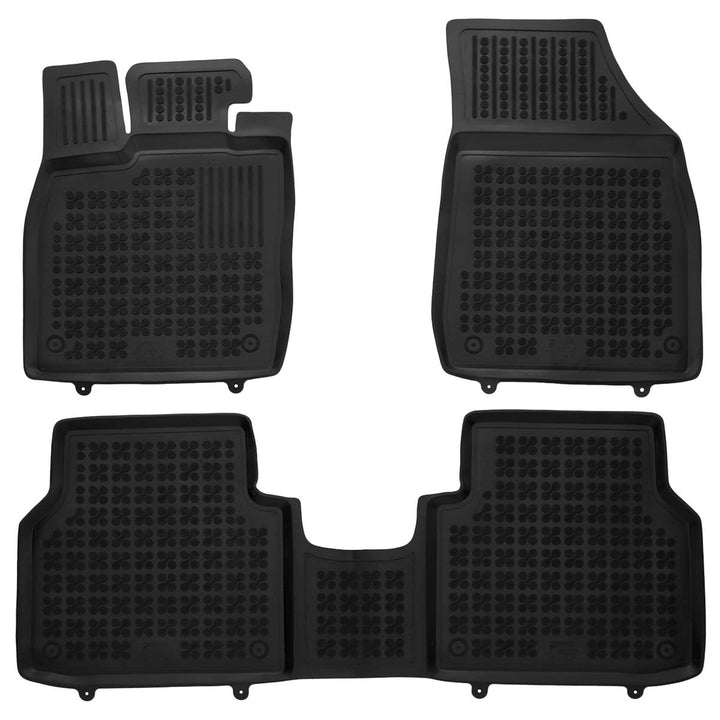 AZUGA Hohe Gummi Fussmatten mit Rand passend für Audi Q4 e-tron/Q4 Sportback e-tron ab 2021 AZ103004