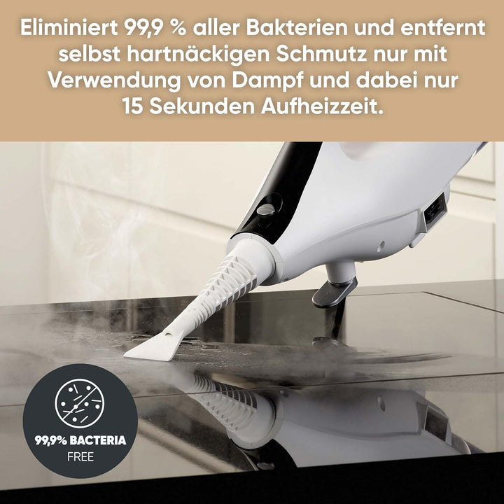 SEVERIN 2-in-1 Dampfreiniger mit Mehrzweck-Funktion & praktischem Kombi-Zubehör, für alle Hartböden