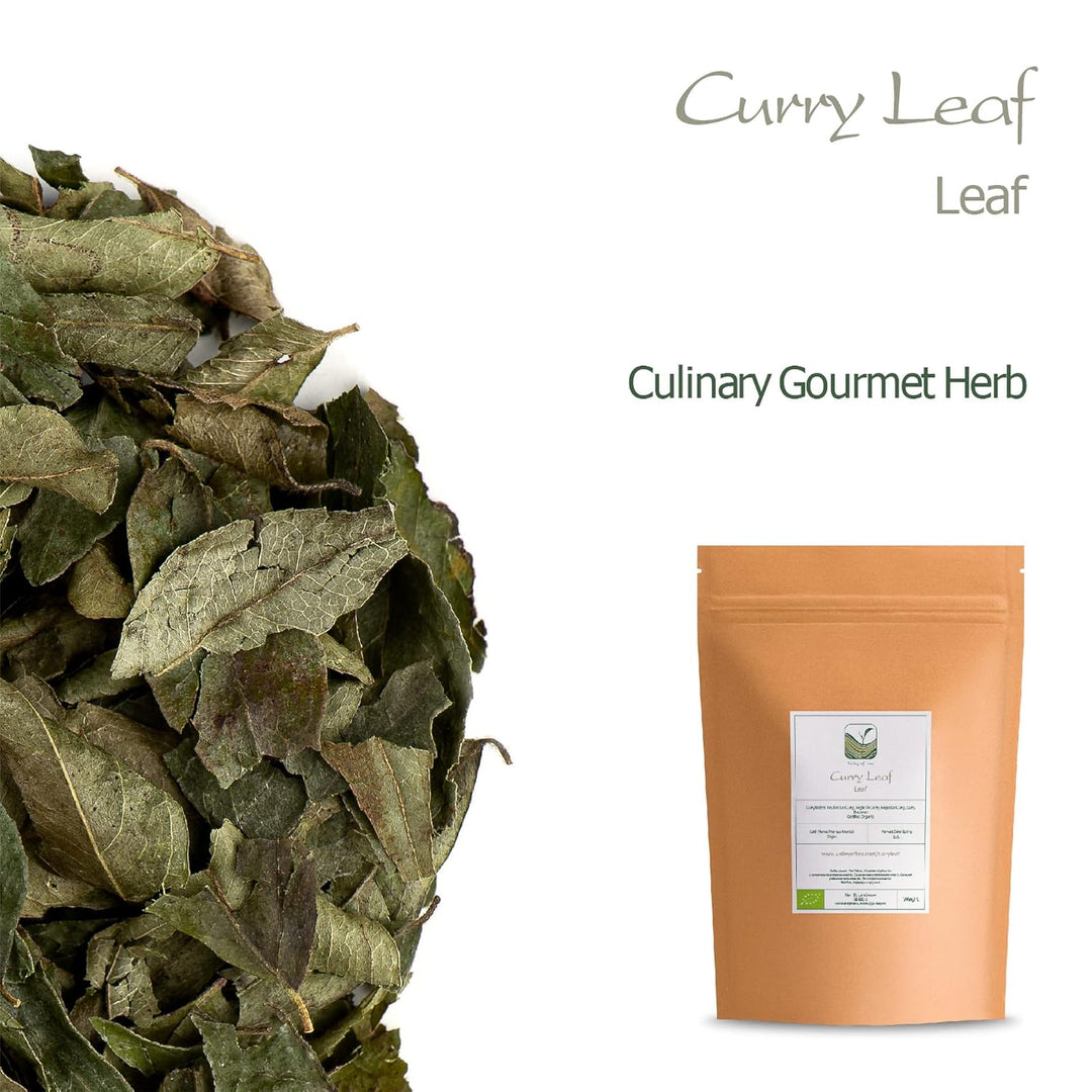 Valley of Tea Curryblätter, getrocknetes Bio-Gewürz – frische Curryblätter zum Kochen – aus Indien,
