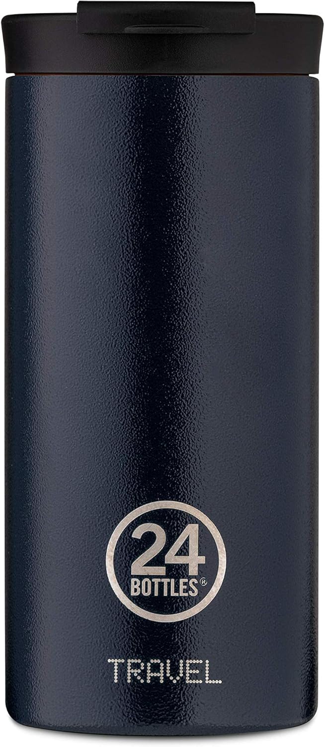 24 Bottles Travel Tumbler Isolierbecher aus lebensmittelechtem Edelstahl in der Farbe Deep Blue, 600