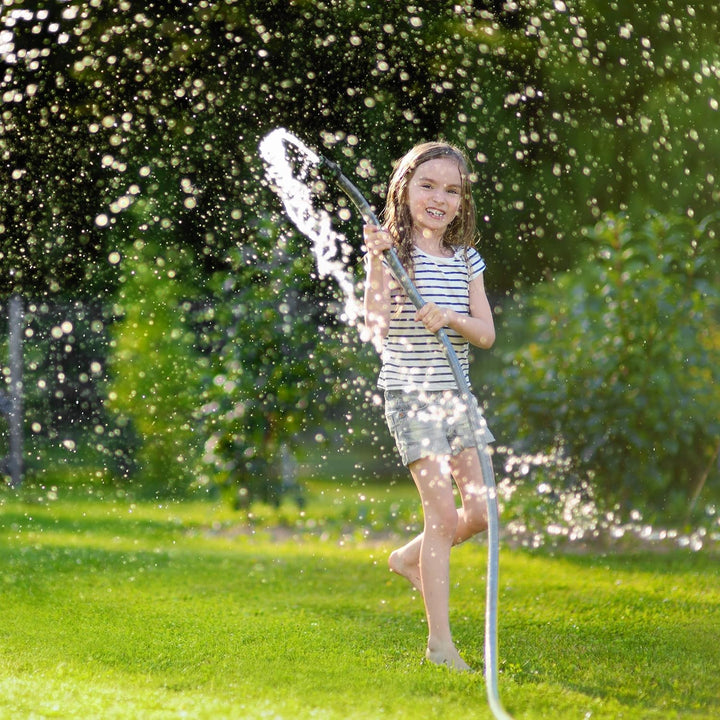 Relaxdays Schlauchwagen XL, fahrbare Schlauchtrommel, Metall, für 60m Schlauch, 4 Räder, mit Kurbel,