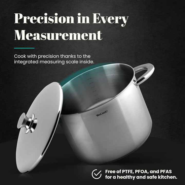 STAINLESS STEEL POT WITH LID 32 cm. Ø 32 cm - 17.6 L, Ø 32 cm - 17.6 L