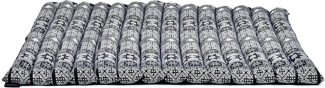 Leewadee Zabuton Rollbare Meditations-Matte Tragbare Sitzmatte Ökologisches Naturprodukt, Kapok, 69