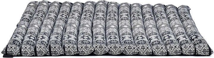 Leewadee Zabuton Rollbare Meditations-Matte Tragbare Sitzmatte Ökologisches Naturprodukt, Kapok, 69