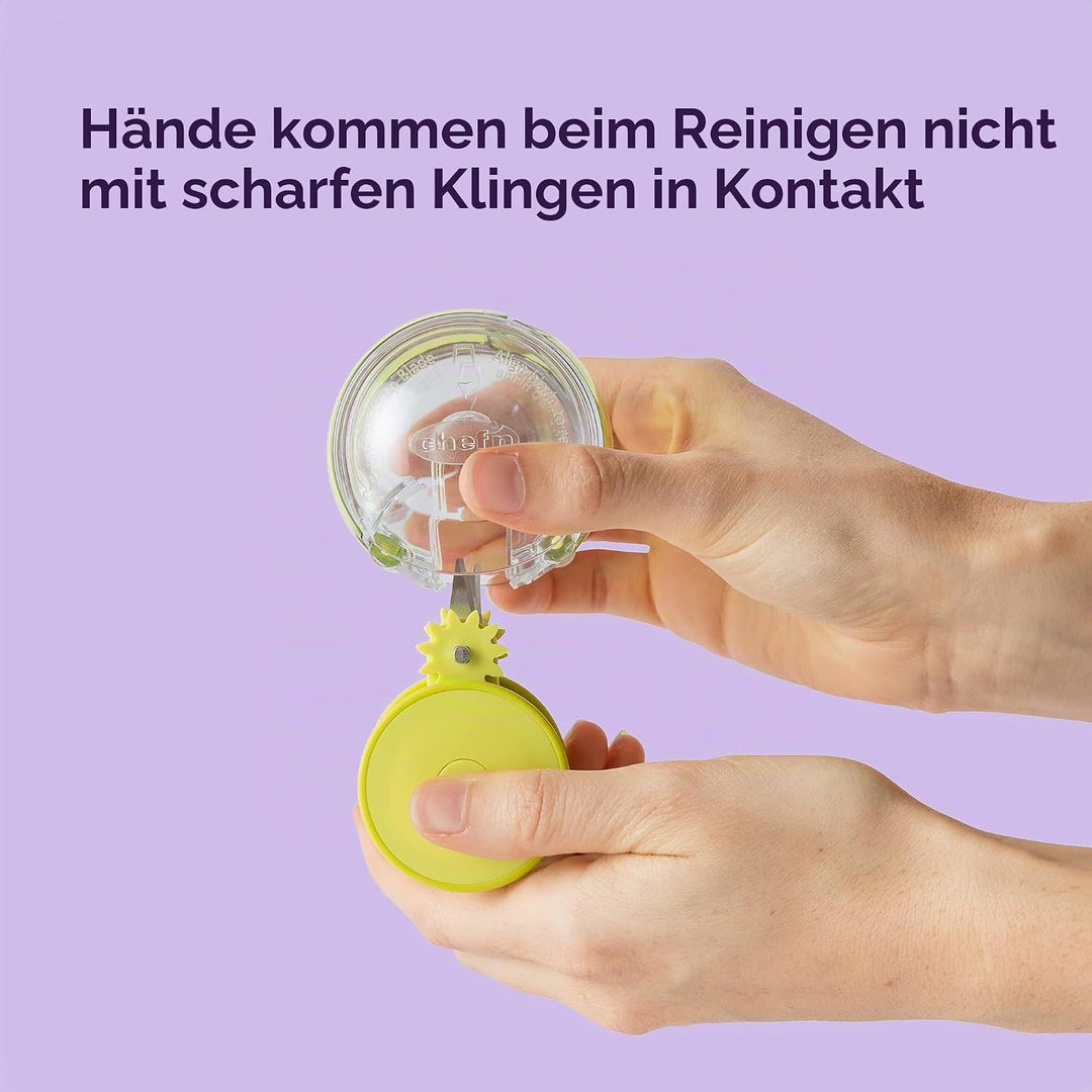 Chef'n GarlicZoom Knoblauch Zerkleinerer, Zwiebelschneider, Gewürzmühle Küchenhelfer, Gemüseschneide