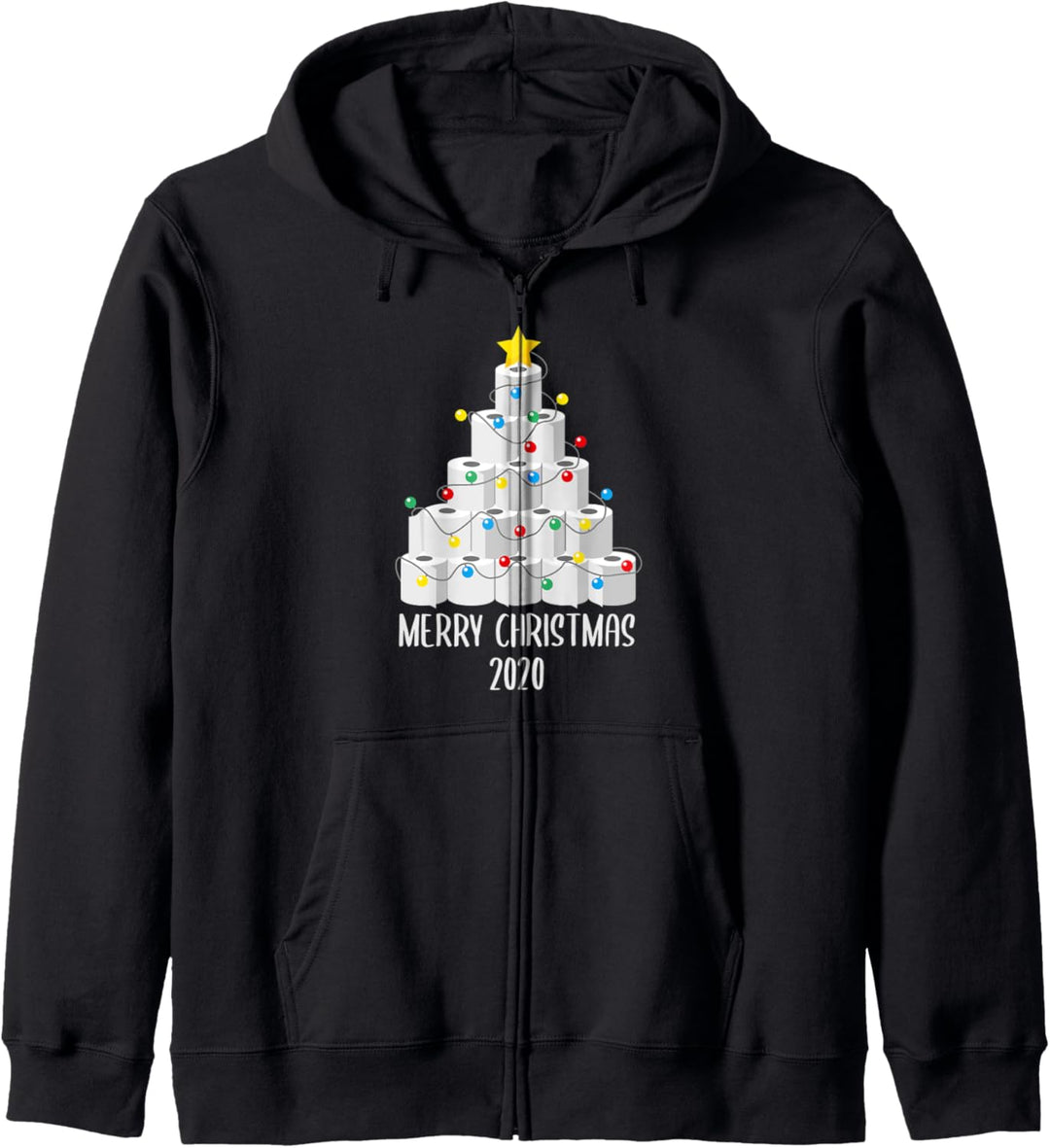 Weihnachten 2020 Weihnachtsbaum aus Klopapier Hamsterkauf Kapuzenjacke