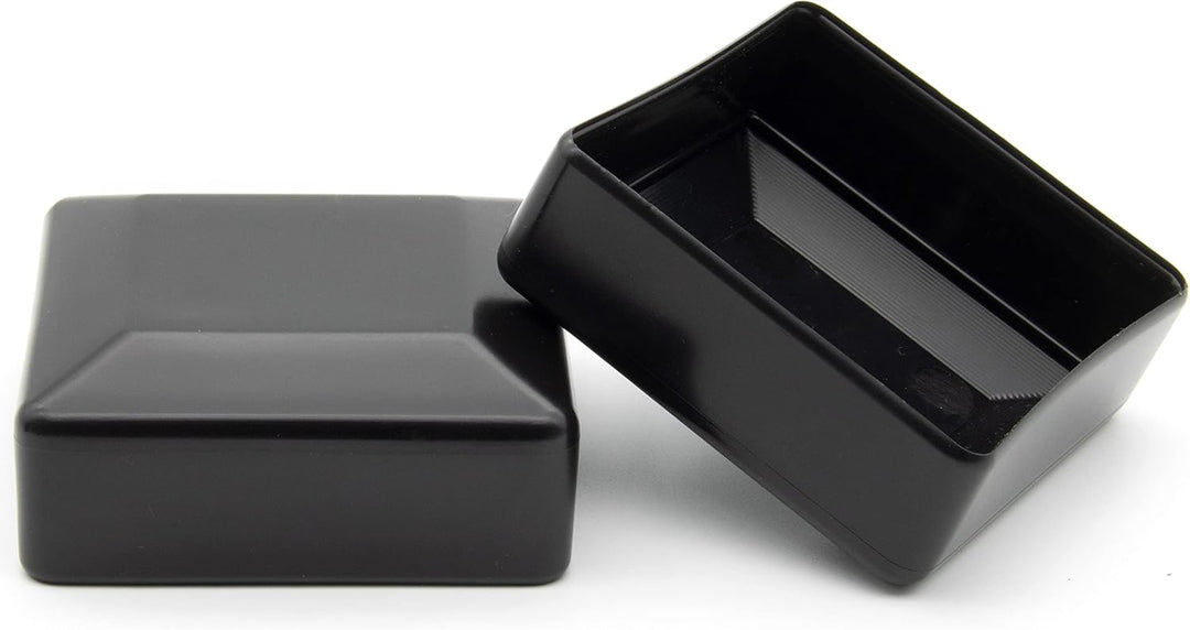Enkotrade 10 Stück Zaunkappen Schwarz für Aussenmass 100x100mm, Rohrkappen aus hochwertigem Kunststo