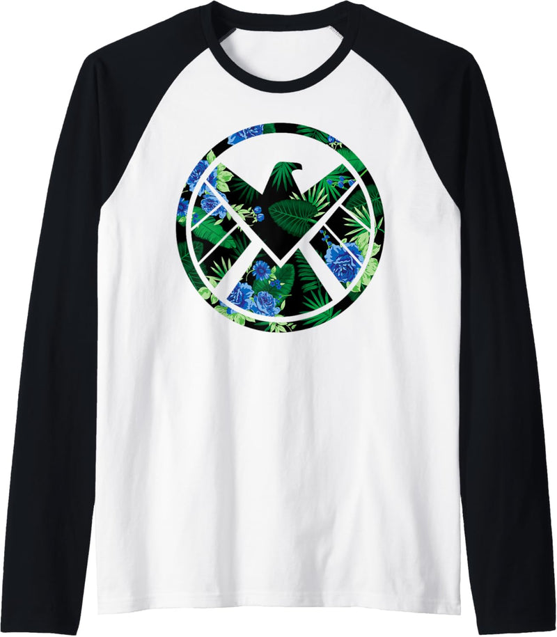 Marvel Agents Of Shield Floral Paradise Icon Raglan