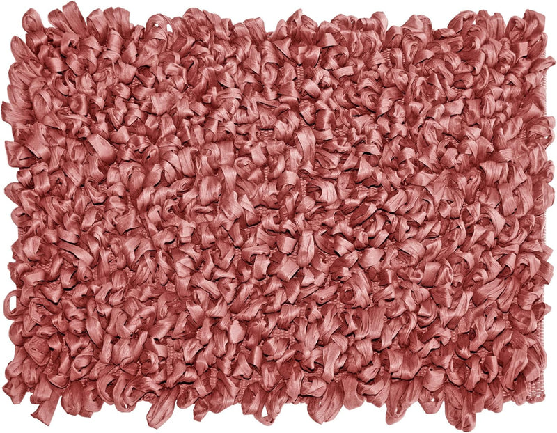 Lashuma Zottelteppich Masala Pink, weiche hochfor Badematte 50x70 cm 50x70 cm Marsala, 50x70 cm Mars