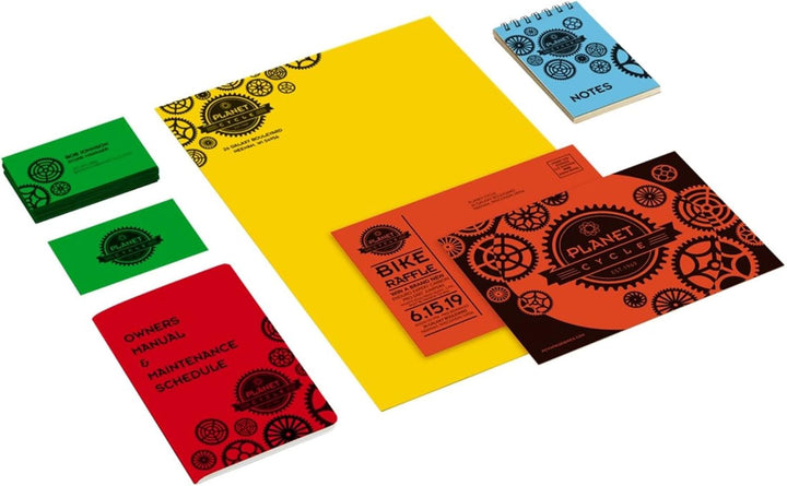 Neenah Astrobrights Kartonpapier, Eco 5-Farben-Sortiment, 250 Blätter, 8,5 x 11 Zoll, Eco