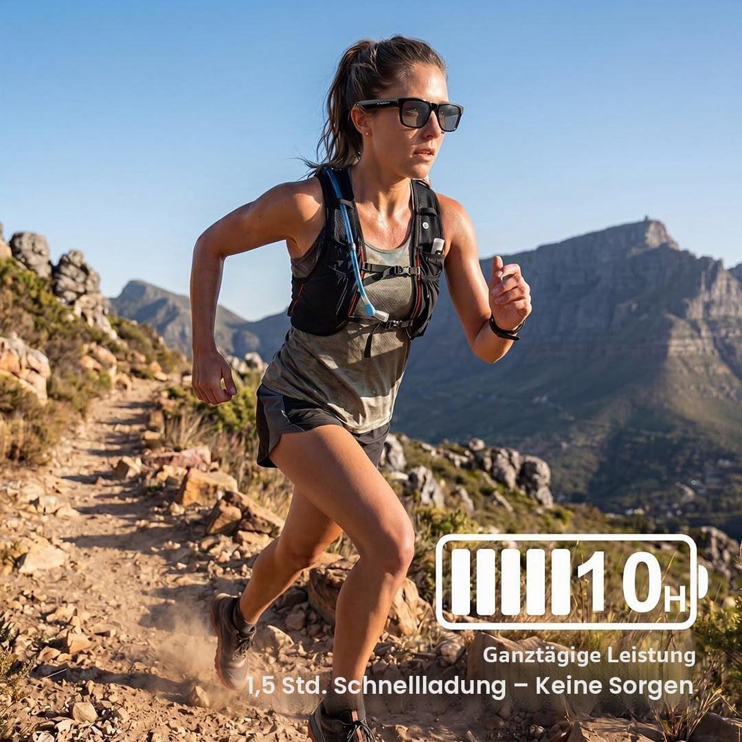 OhO sunshine Bluetooth Audio Sunglasses, Lightweight Open Ear Sport Glasses, 10H Playtime, UV400 ANS