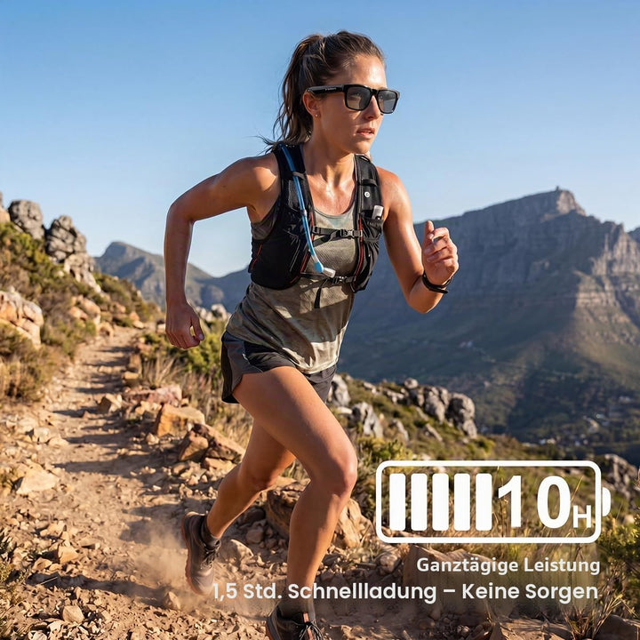 OhO sunshine Bluetooth Audio Sunglasses, Lightweight Open Ear Sport Glasses, 10H Playtime, UV400 ANS