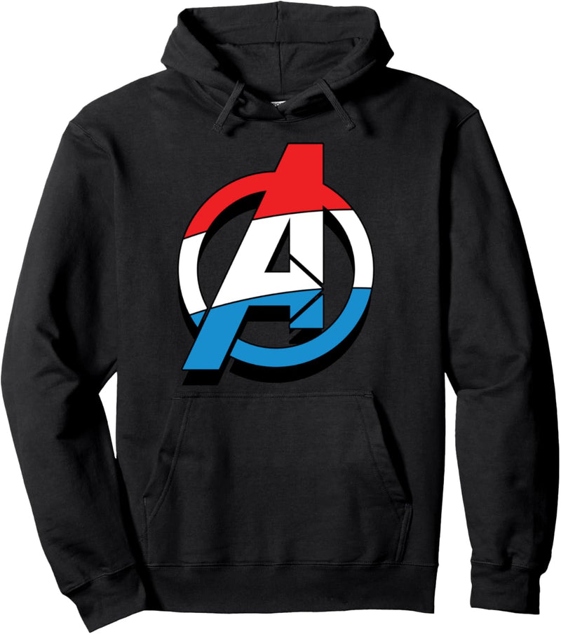 Marvel Avengers Patriotic Chest Logo Pullover Hoodie