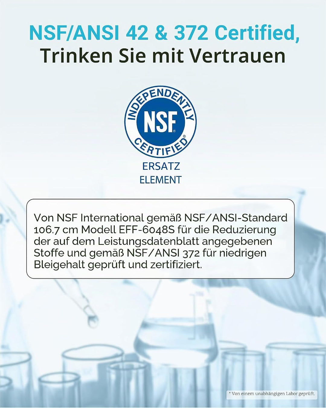 AQUACREST XWF NSF Certified Refrigerator Water Filter, Compatible with GE XWF, Pack of 3 (Packaging