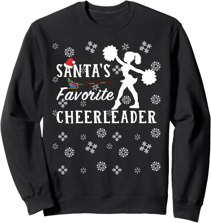 Cheerleader-Weihnachtsmann-Cheerleader-Geschenk Sweatshirt