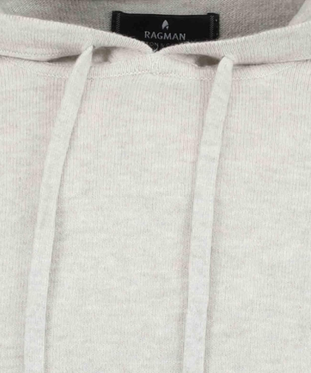 RAGMAN Herren Srickpullover mit Kapuze, S Hellgrau-013