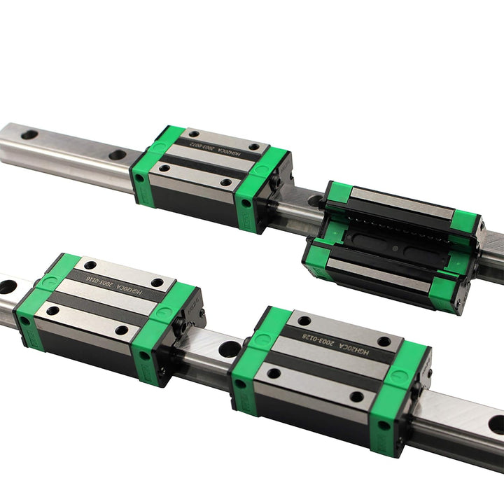 GooEquip Linearführung HGR20 300mm Linearschiene mit 4PCS Gleitblock + 1PCS SFU1605 300mm Kugelumlau