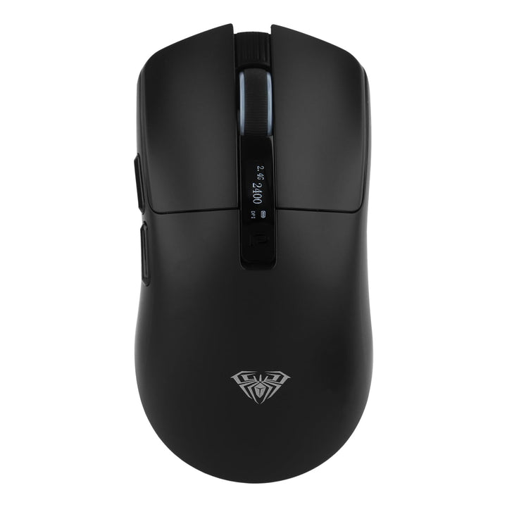 MechLands Aula SC590 PRO Gaming-Maus mit Display, kabellose 2,4-GHz/USB-C/BT Maus mit 500-mAh-Akku,