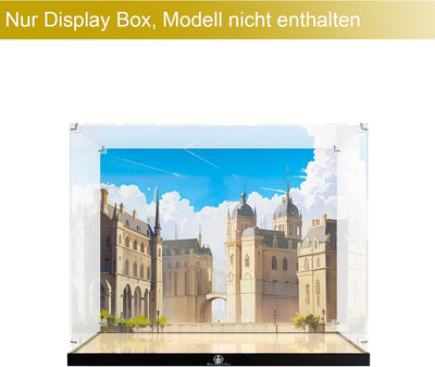 cooldac Acryl-Vitrine kompatibel mit Lego 21061 Notre Dame de Paris, Staubdichte&Durchsichtige Vitri