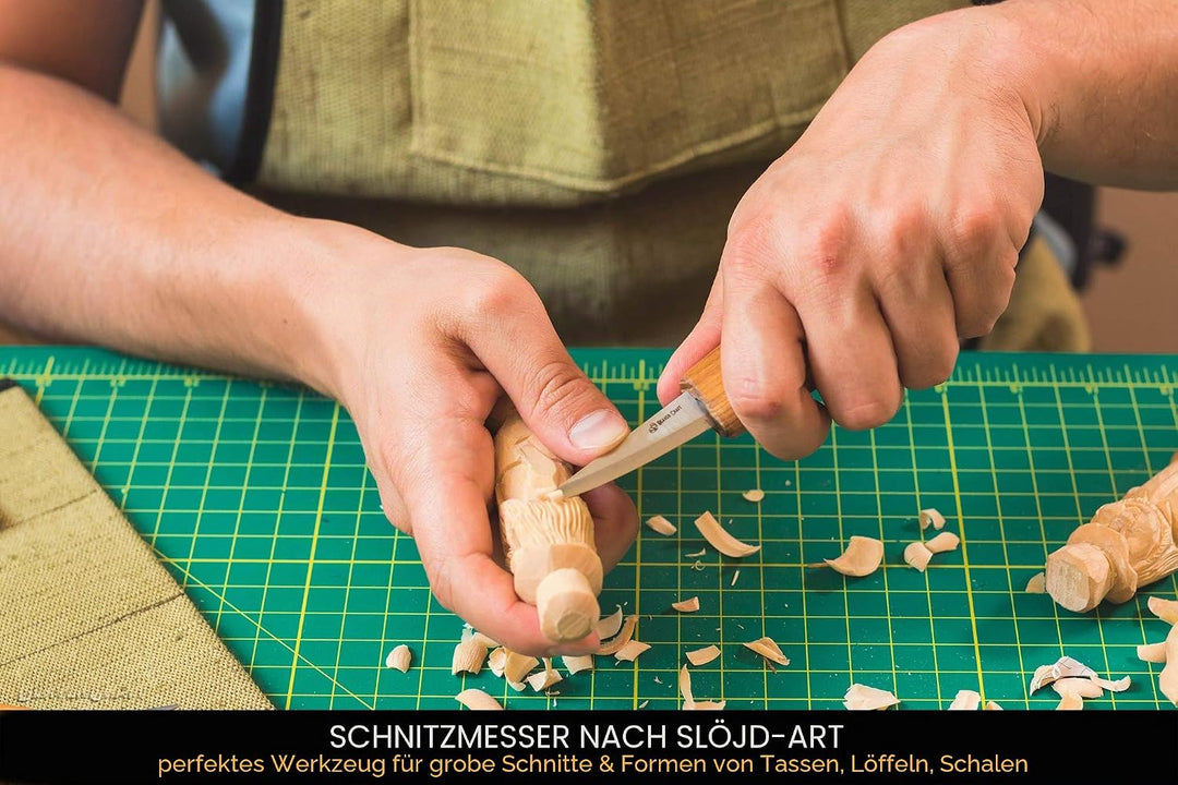 BeaverCraft S17 Holzschnitzwerkzeug-Set zum Löffelschnitzen - Schnitzset Löffelschnitzen-Kit Holzsch