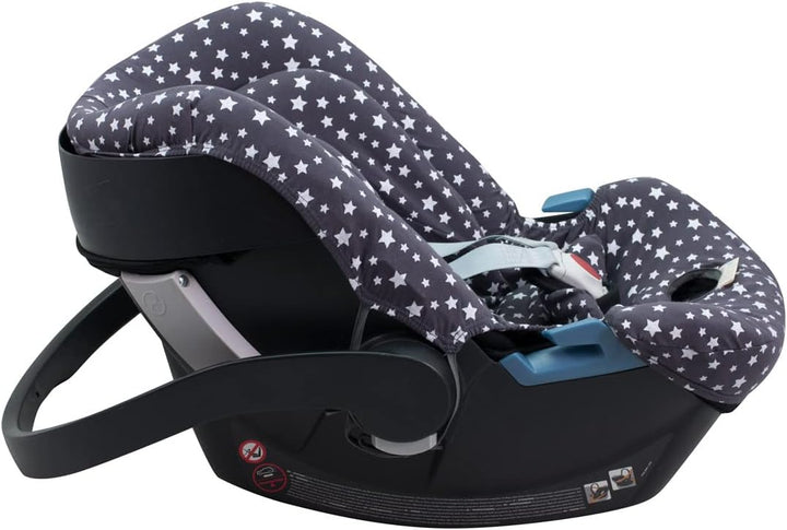 JYOKO Kids SitzBezug kompatibel mit Cybex Aton Cloud-Q-M-2-4-5 (ATON 4, Winter Sky)