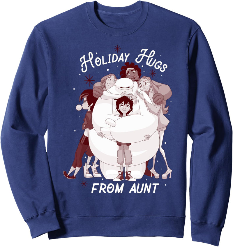 Disney Big Hero 6 Holiday Hugs From Aunt Portrait Sweatshirt