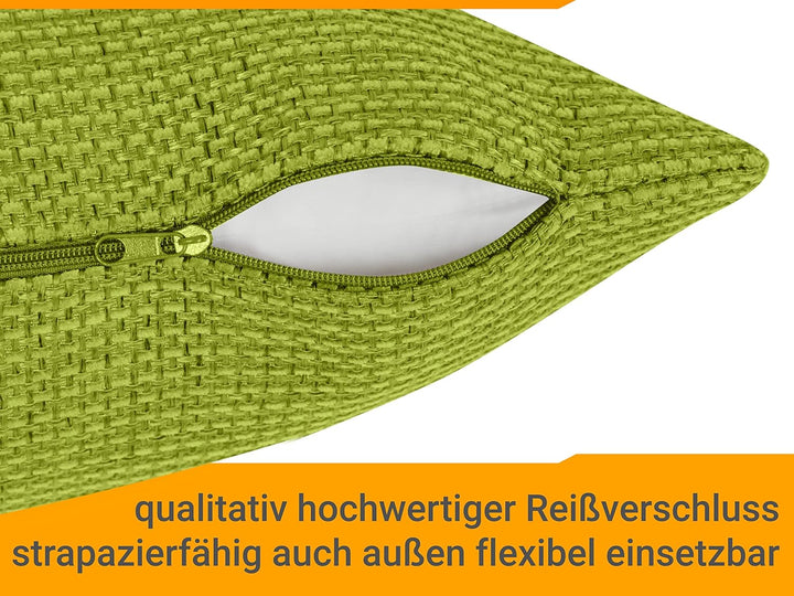 npluseins 2er Pack Kissenhüllen mit Struktur-Muster - Polsteroptik 617.767, 1 Pack (2 Stück) - Kisse