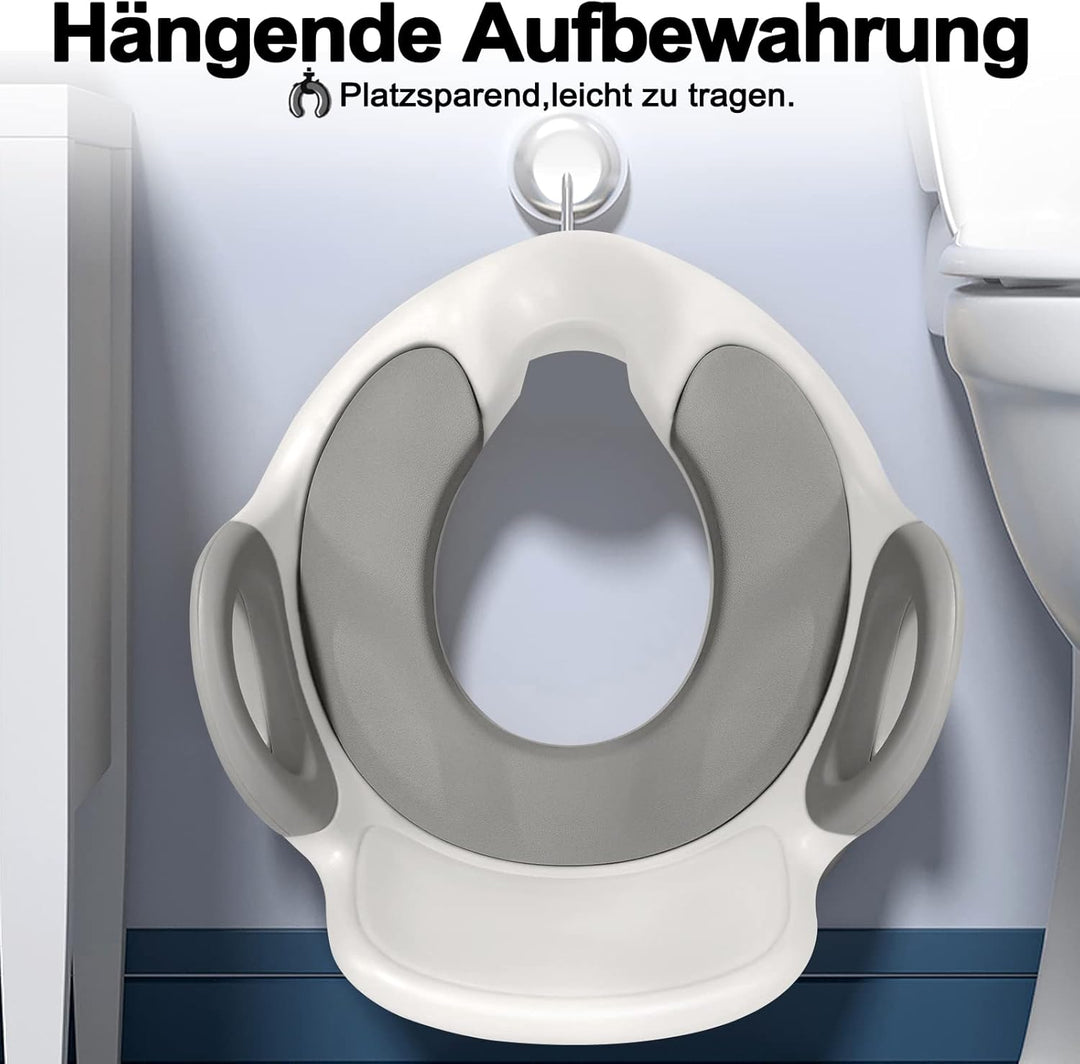 FIVMEN Toilettensitz Kinder Toilettenaufsatz mit PU Gepolstert und Spritzschutz WC Sitz Klositz Toil
